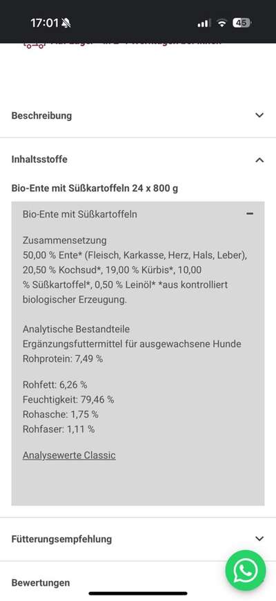 Hochwertiges / Bedarfsgerechtes Nassfutter (ohne Barfen), welches nur?-Beitrag-Bild