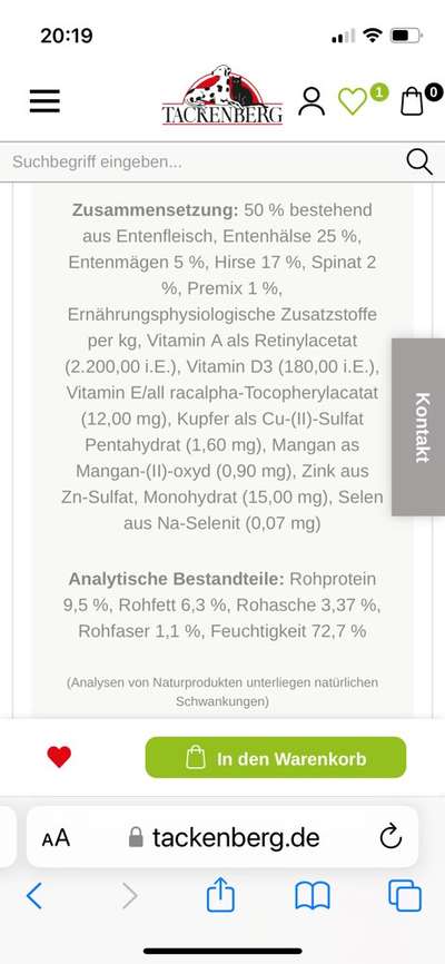 Hochwertiges / Bedarfsgerechtes Nassfutter (ohne Barfen), welches nur?-Beitrag-Bild