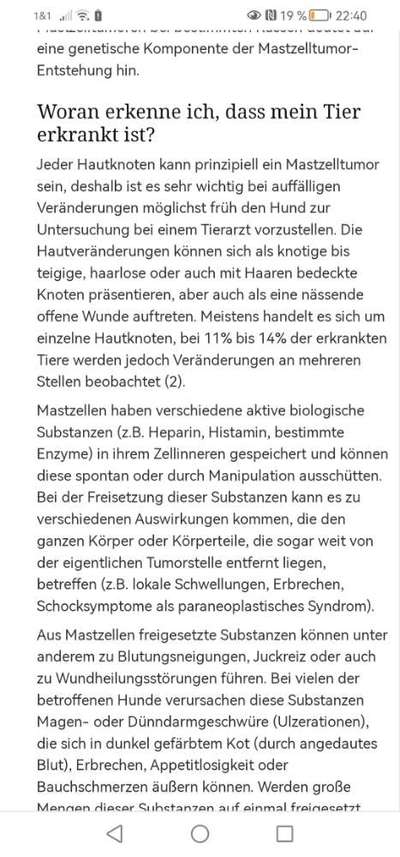 Warze oder doch Mastzelltumor-Beitrag-Bild