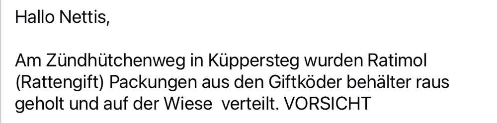 Giftköder-Verteiltes Rattengift-Bild