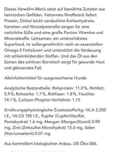 Hochwertiges / Bedarfsgerechtes Nassfutter (ohne Barfen), welches nur?-Beitrag-Bild