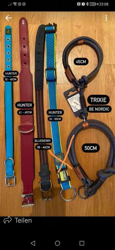 Verschiedene Halsbänder (32-50 cm Umfang)-Beitrag-Bild