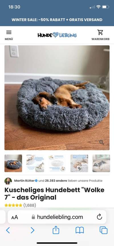 Erfahrung mit Hundeliebling.at (Wolke 7 Hundebett)-Beitrag-Bild