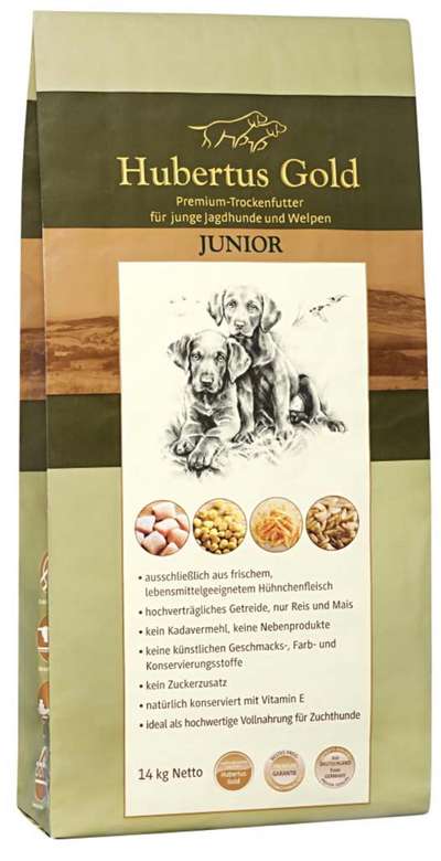 Hubertus Gold Junior top geeignet für junge Jagdhunde-Beitrag-Bild