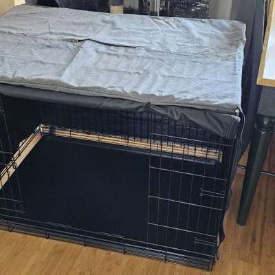 Verkaufe große Hunde Metalldrahtbox-Beitrag-Bild