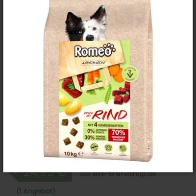 Trockenfutter Romeo Landküche von Aldi-Beitrag-Bild