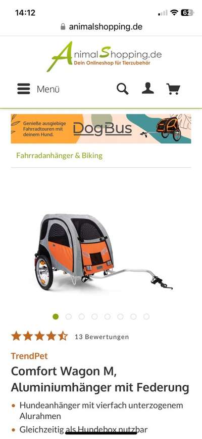 Hundeanhänger 2 in 1 fürs Gelände-Beitrag-Bild