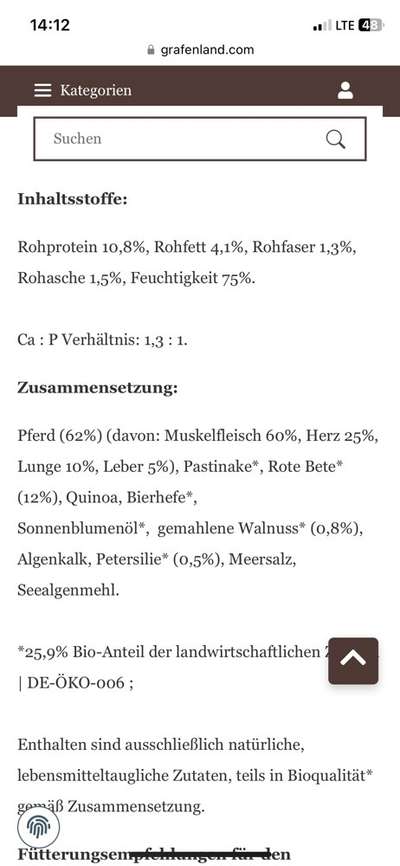 Hochwertiges / Bedarfsgerechtes Nassfutter (ohne Barfen), welches nur?-Beitrag-Bild