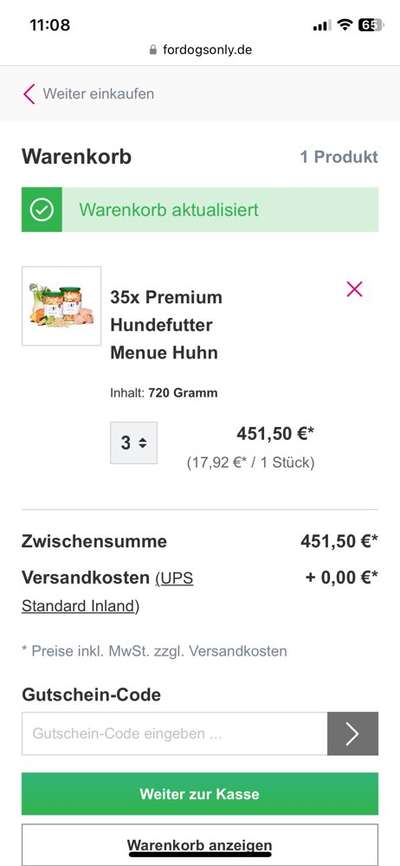 Hochwertiges / Bedarfsgerechtes Nassfutter (ohne Barfen), welches nur?-Beitrag-Bild