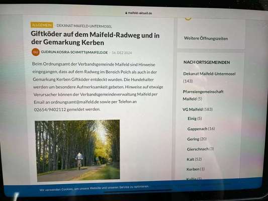 Giftköder-Giftköder Warnung-Bild