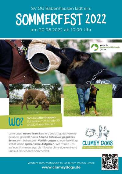 Hundetreffen-Sommerfest in der OG Babenhausen /Hessen-Bild