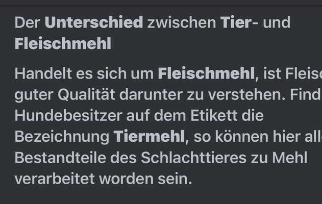 Unterschied Tiermehl und Fleisch-Mehl?  Nebenbei auch isoliertes Protein.-Beitrag-Bild