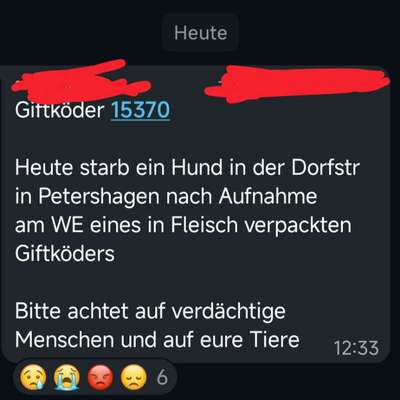 Giftköder-Giftköderwarnung - Fleisch-Bild