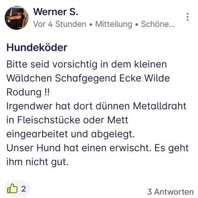 Giftköder-Köder in Schönebeck-Bild