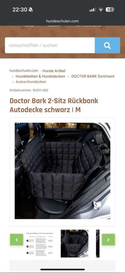 Hunde Autodecke Rücksitzbank-Beitrag-Bild