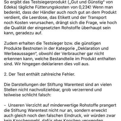 Hochwertiges / Bedarfsgerechtes Nassfutter (ohne Barfen), welches nur?-Beitrag-Bild