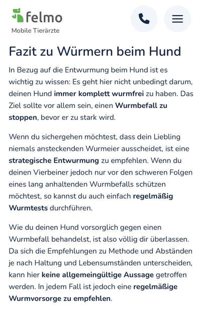 Wird zu selten entwurmt? Wurmbefall bei Hunden in Deutschland-Beitrag-Bild