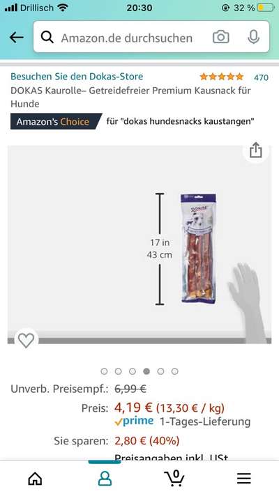 Hund schluckt Kauartikel im Ganzen runter-Beitrag-Bild