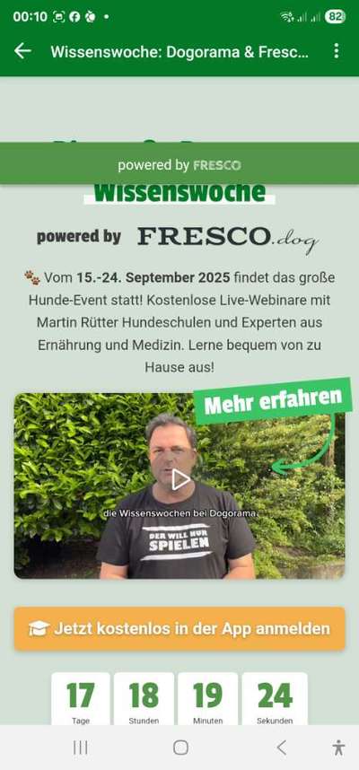 Dogorama Wissenswoche 2025-Beitrag-Bild