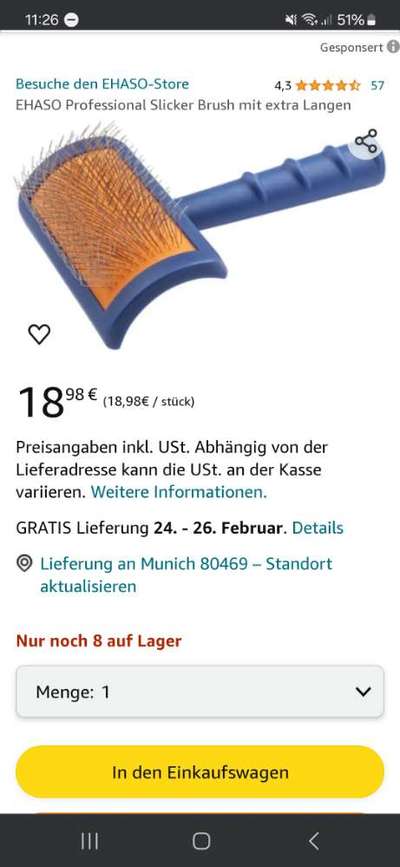 Furminator - Fellpflege beim Welpen-Beitrag-Bild