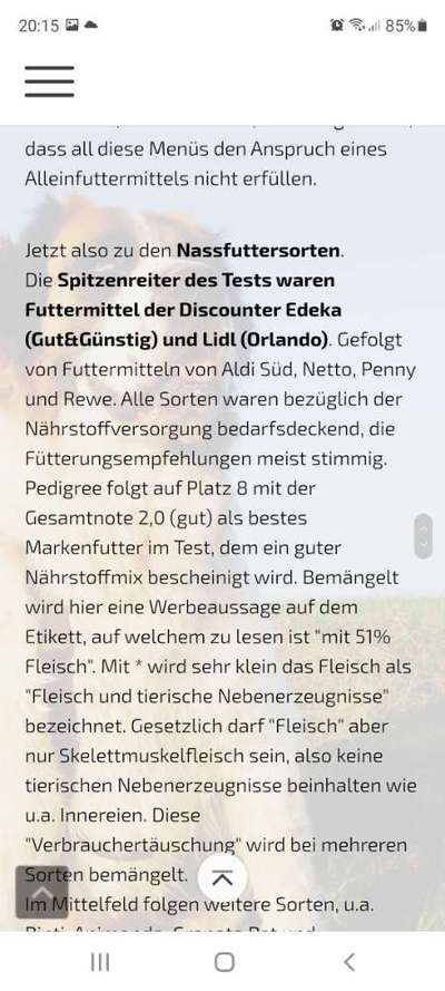 Hochwertiges / Bedarfsgerechtes Nassfutter (ohne Barfen), welches nur?-Beitrag-Bild