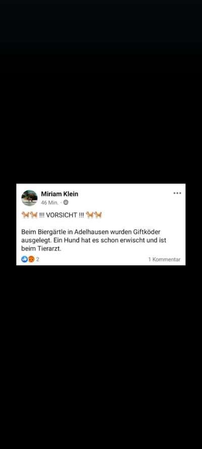 Giftköder-Giftköder am Biergärtchen-Bild