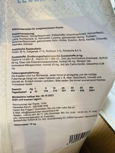 Welches Trockenfutter ist das richtige bzw. andere Ursachen ?-Beitrag-Bild