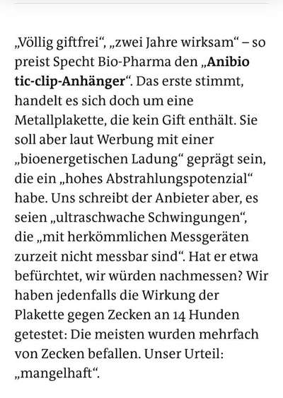 Zeckenhalsband ohne Wirkung-Beitrag-Bild