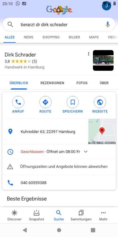 Empfehlenswerter Tierarzt in Hamburg gesucht...-Beitrag-Bild