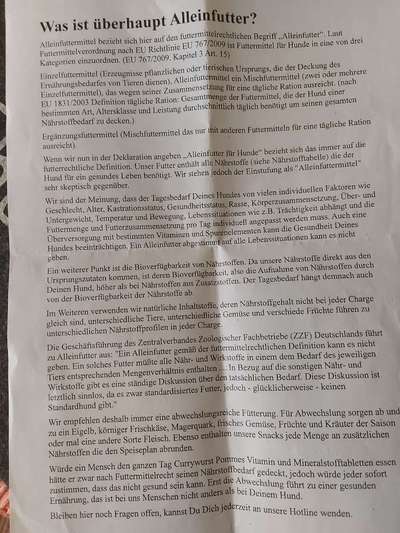 Hochwertiges / Bedarfsgerechtes Nassfutter (ohne Barfen), welches nur?-Beitrag-Bild