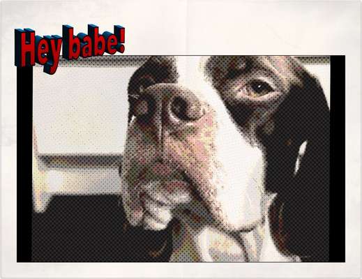 Fotochallenge 124 - Dein Comic-Hund-Beitrag-Bild