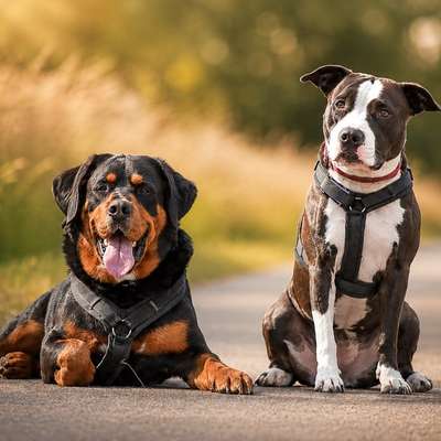 Hundetreffen-Kontrollierter Spaziergang-Bild