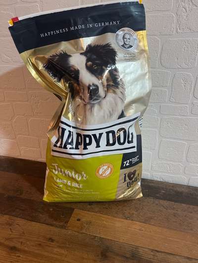 Veschenke Futter Happy Dog Junior Lamm & Reis Getreidefrei-Beitrag-Bild