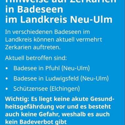 Giftköder-Zerkarien (Larven von Saugwürmern) im Wasser-Bild