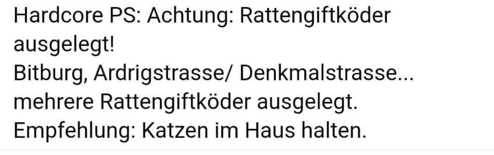 Giftköder-Rattengift ausgelegt-Bild