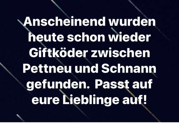 Giftköder-Giftköder zwischen Pettneu und Schnann-Bild