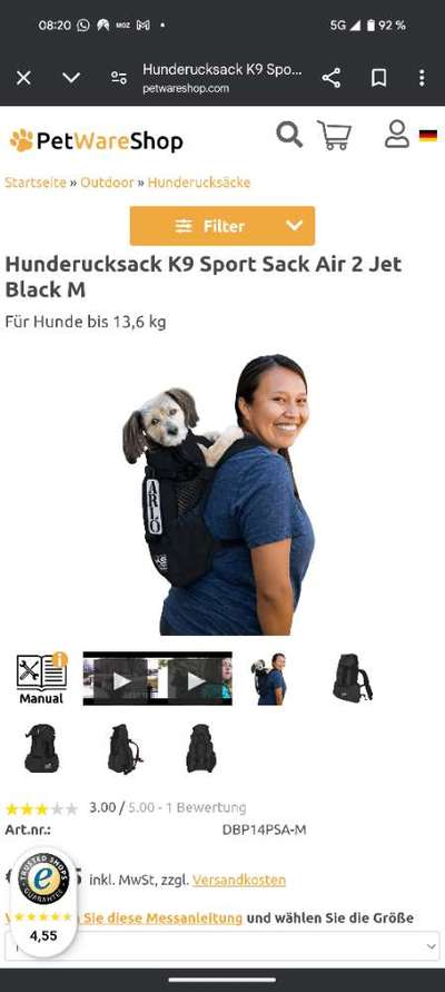 Rucksack für Transport mit dem Rad-Beitrag-Bild