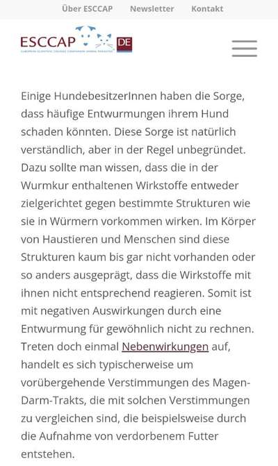Wird zu selten entwurmt? Wurmbefall bei Hunden in Deutschland-Beitrag-Bild