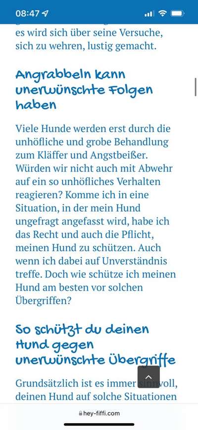 Ungewollte Streicheleinheiten etc.-Beitrag-Bild