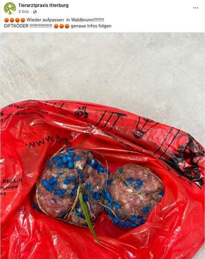 Giftköder-Praxis warnt vor Giftköder-Bild
