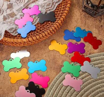 %{de_profession_title}-Hundemarke Aluminium Farbig-Bild