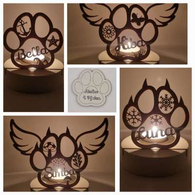 %{de_profession_title}-Haustier Erinnerungslicht Pfote-Bild