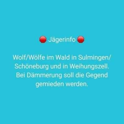 Giftköder-Wolf/Wölfe laut Jägerinfo-Bild