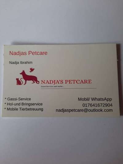 Gassi-Services-Nadjas Petcare-Bild