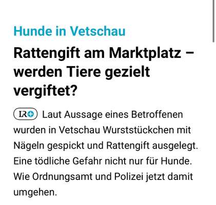 Giftköder-Wurstköder-Bild