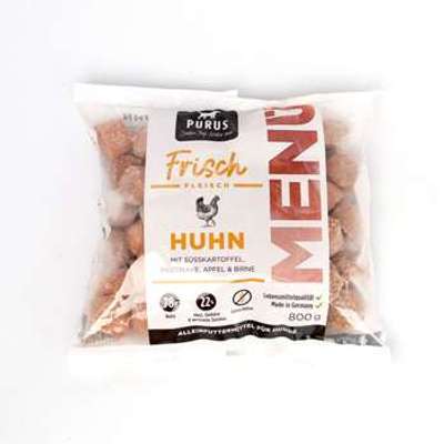 tests-Purus Frischfleisch Menü Huhn-Bild