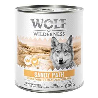 tests-Wolf of Wilderness Adult - Mit viel frischem Geflügel - Sandy Path - Geflügel mit Huhn-Bild