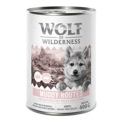 tests-Wolf of Wilderness Junior - Mit viel frischem Geflügel - Muddy Routes - Geflügel mit Schwein-Bild