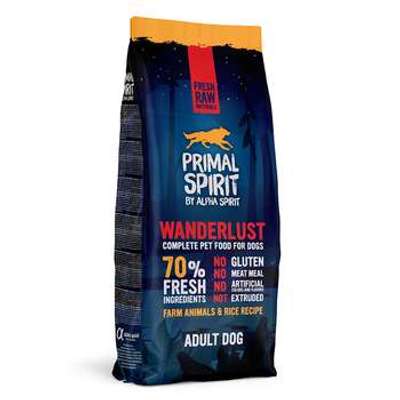 tests-Primal Spirit 70% Wanderlust Hundefutter-Bild