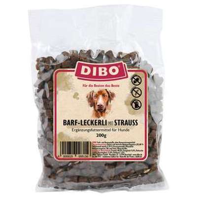 tests-DIBO BARF-Leckerli mit Strauß-Bild